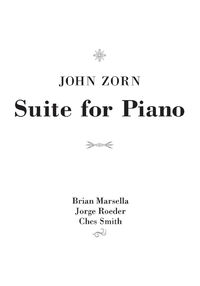 John Zorn - Suite for piano / November Music